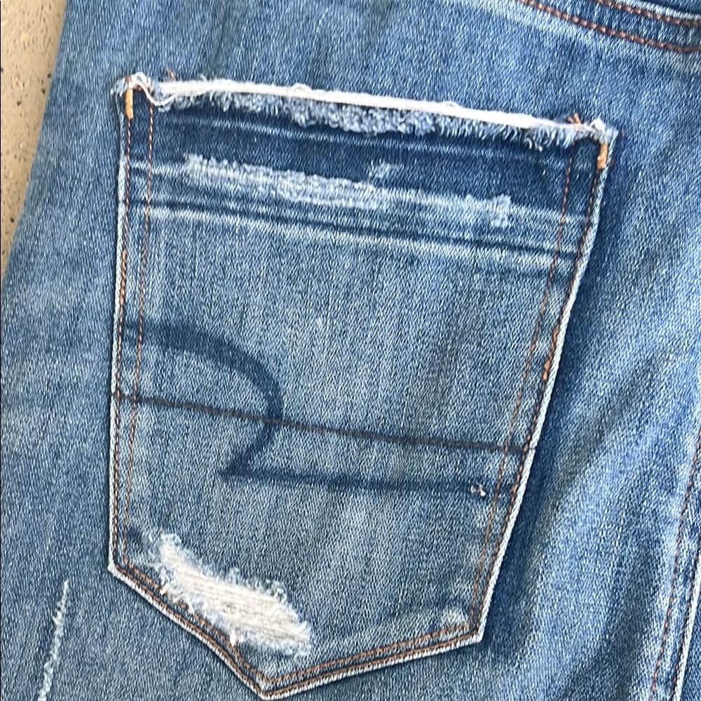 EUC American Eagle Outfitters Skinny highest rise Distressed jegging - Picture 13 of 16